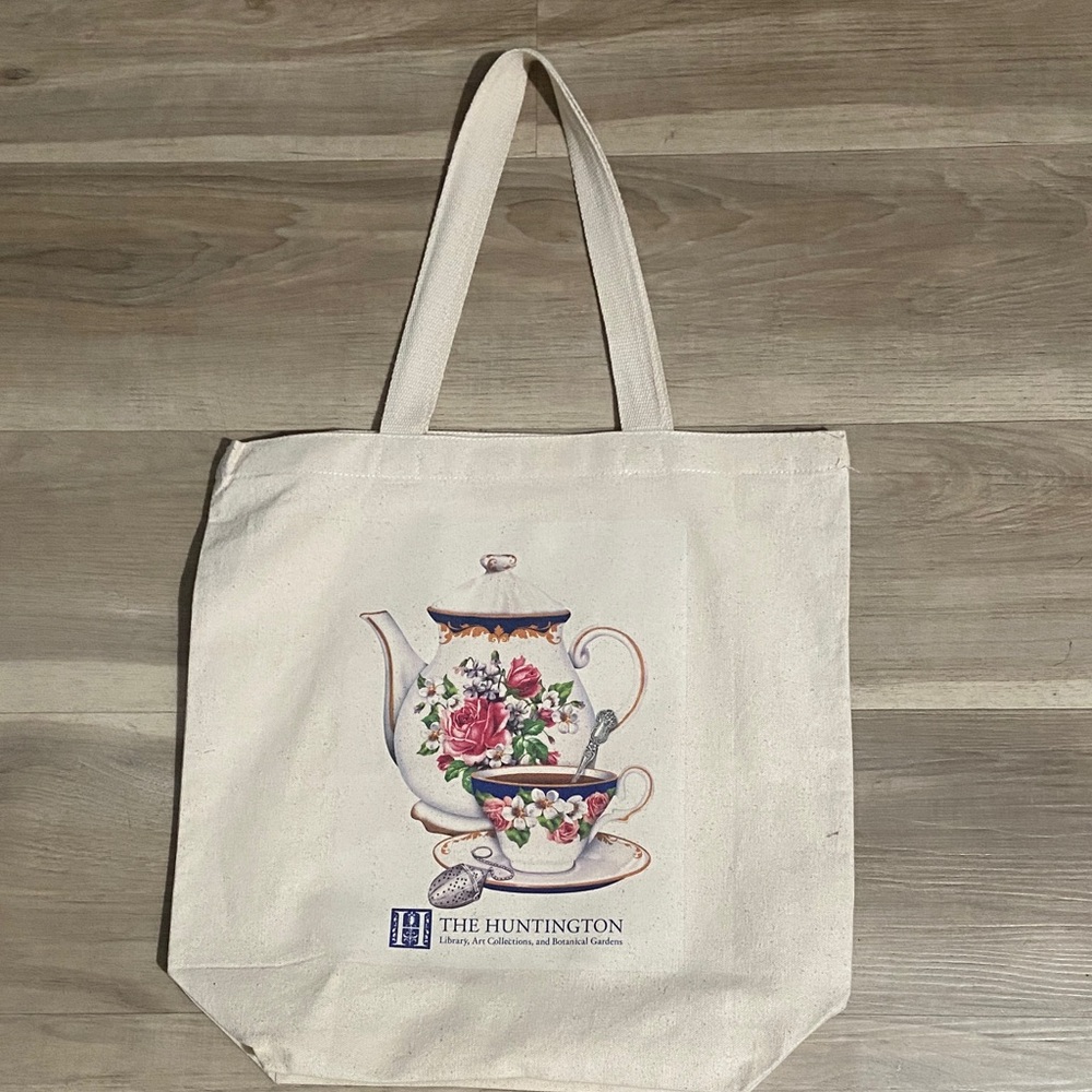 NWOT Cream Tote Bag The Huntington Botanical Gardens